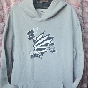 Under Armour Light Gray Graphic Hoodie
